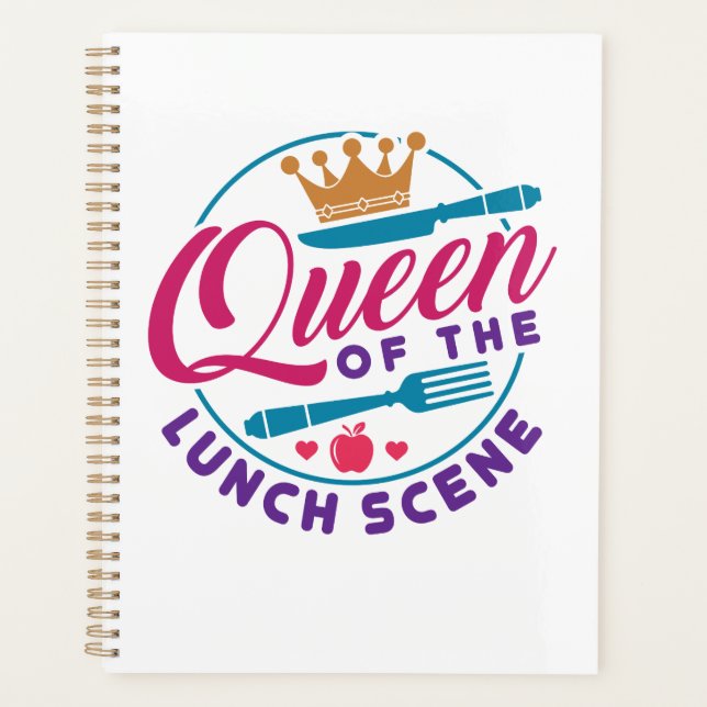 Lunch Lady Queen of the Lunch Scene Planner (Front)