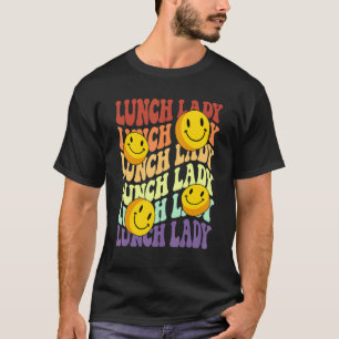 lunch lady retro smile face back to school Cafeter T-Shirt