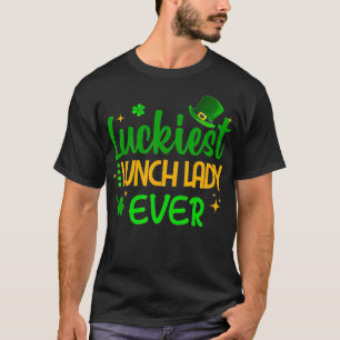 Lunch Lady St Patricks Day Lucky To Be A Lunch Lad T-Shirt