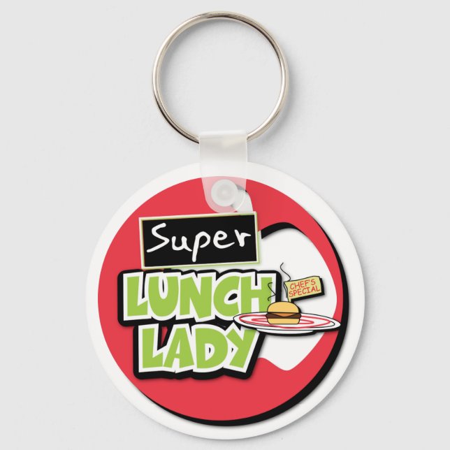 Lunch Lady - Super Lunch Lady Key Ring (Front)