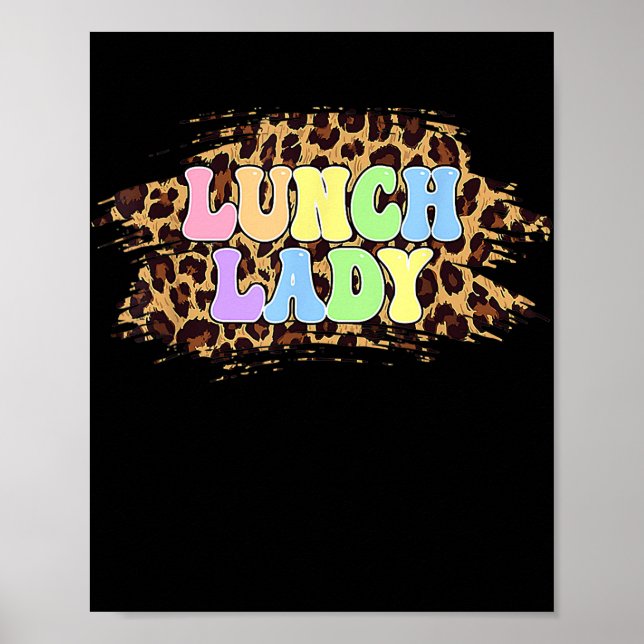 Lunch Lady Teacher Funny Easter Day Lunch Lady  Poster (Front)