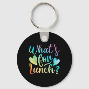 Lunch Lady What's For Lunch School Cafeteria Crew  Key Ring