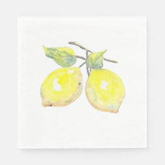 Lunch Napkins with Lemon Design