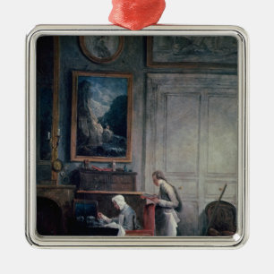 Lunch of Madame Geoffrin Metal Tree Decoration