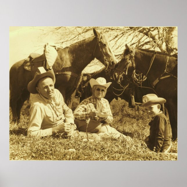 LUNCH ON THE TRAIL POSTER PRINT (Front)