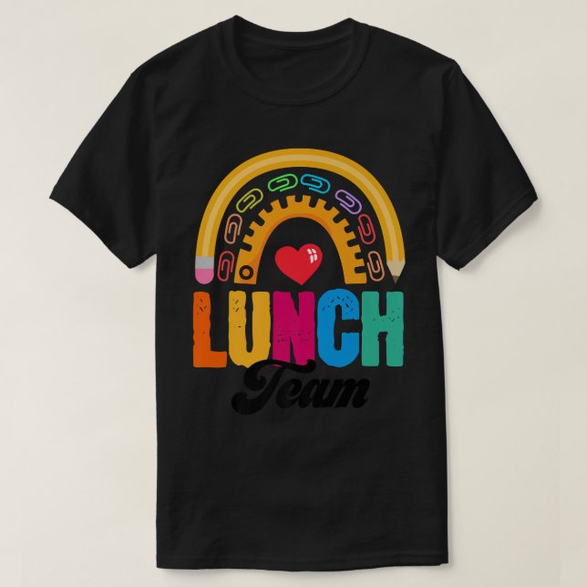 Lunch Team Group Leopard Matching School Spirit Da T-Shirt (Design Front)