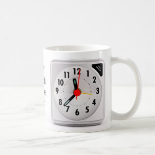 Lunch time clock coffee mug