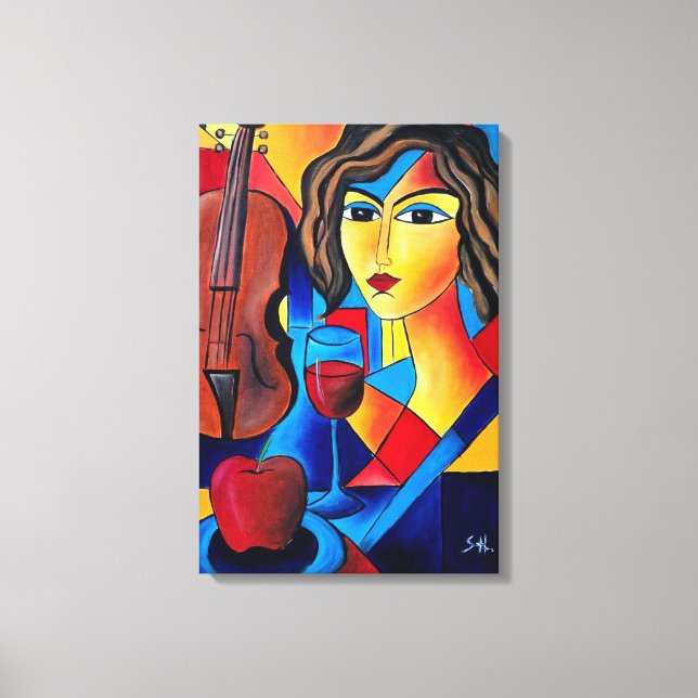 Lunch with Colors Canvas Print (Front)