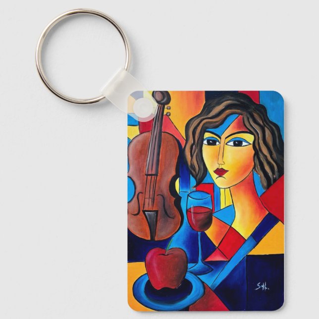 Lunch with Colors Key Ring (Front)