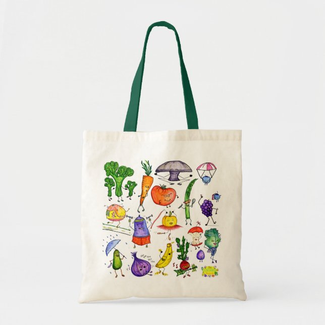 Lunchbox Bunch Bag green strap (Front)