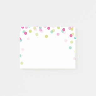 LUNCHBOX LOVE NOTE modern bright colourful confett
