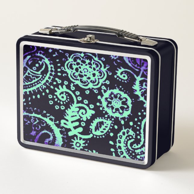 Lunchbox seafoam green and purple gradient design (Front)