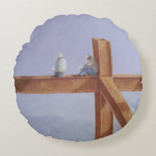 Lunchbreak 1985 round cushion