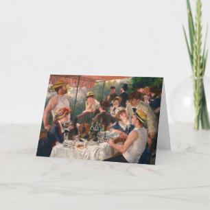 Luncheon Boating Party - Renoir Painting Card