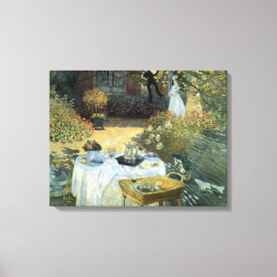 Luncheon by Claude Monet, Vintage Impressionism Canvas Print