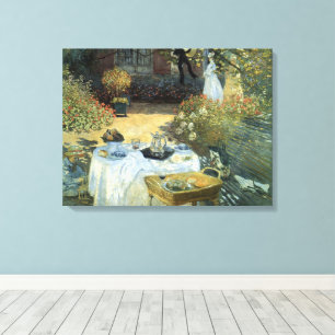 Luncheon by Claude Monet, Vintage Impressionism Canvas Print