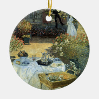 Luncheon by Claude Monet, Vintage Impressionism Ceramic Tree Decoration
