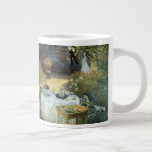 Luncheon by Claude Monet, Vintage Impressionism Large Coffee Mug