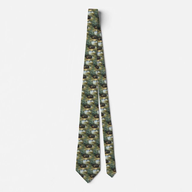 Luncheon by Claude Monet, Vintage Impressionism Tie (Front)