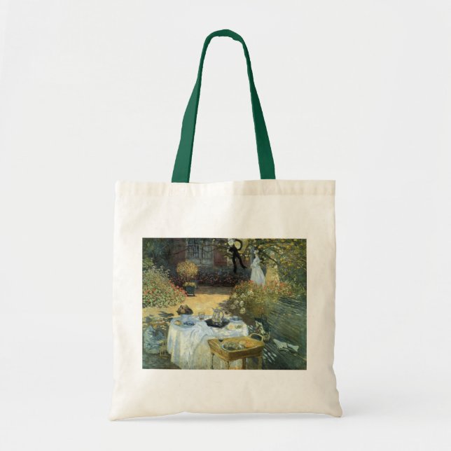 Luncheon by Claude Monet, Vintage Impressionism Tote Bag (Front)