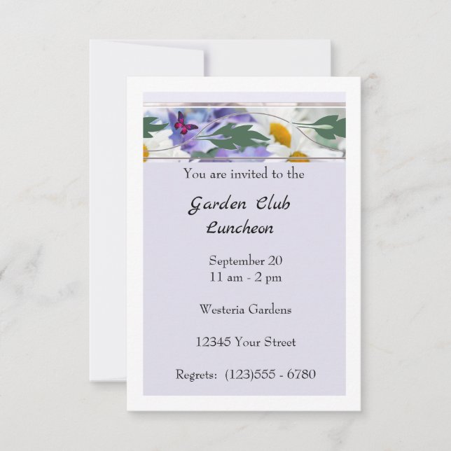 Luncheon Flat Announcement Card (Front)