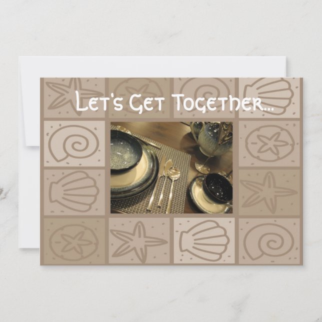 Luncheon get together invitation (Front)