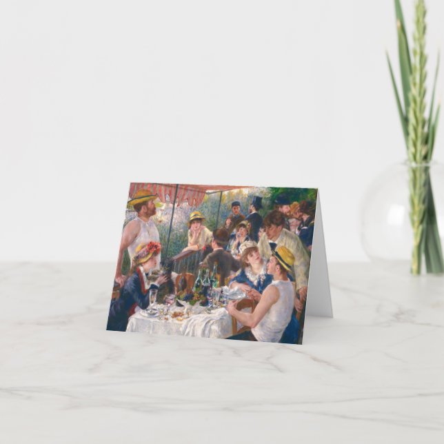 Luncheon of the Boating Party, 1880 by Renoir Thank You Card (Front)