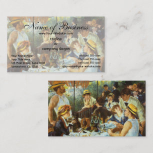 Luncheon of the Boating Party by Pierre Renoir Business Card