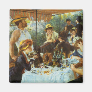 Luncheon of the Boating Party by Pierre Renoir Magnet