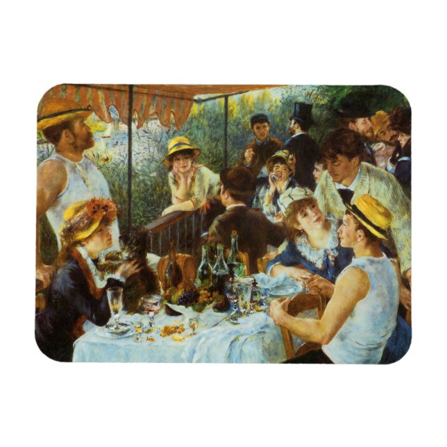 Luncheon of the Boating Party by Pierre Renoir Magnet (Horizontal)