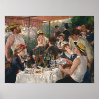 Luncheon of the Boating Party by Renoir - Poster