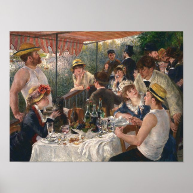 Luncheon of the Boating Party by Renoir - Poster (Front)