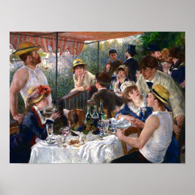 Luncheon of the Boating Party by Renoir Poster (Front)