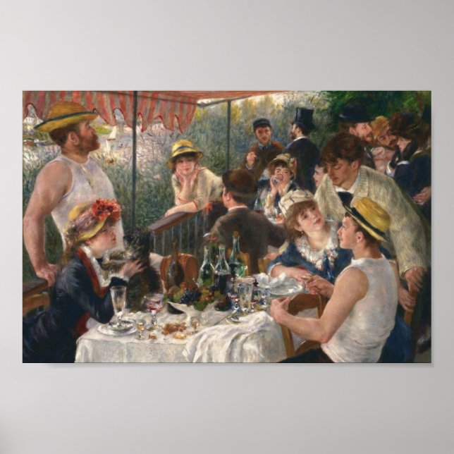 Luncheon of the Boating Party by Renoir Poster (Front)