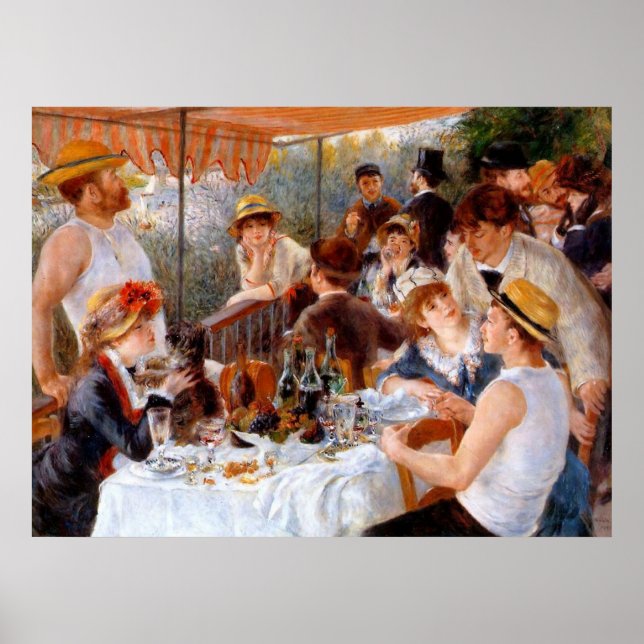 Luncheon of the Boating Party Canvas Print (Front)