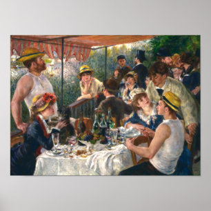 Luncheon of the Boating Party Renoir Poster