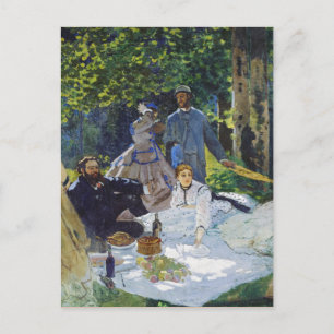 Luncheon on the Grass, Centre Panel Claude Monet Postcard