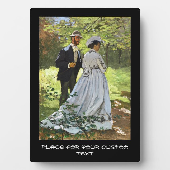 Luncheon on the Grass Claude Monet Plaque (Front)