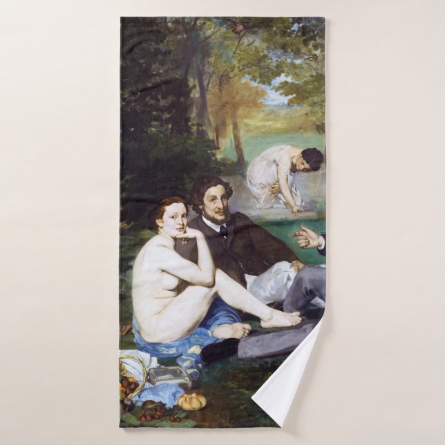 Luncheon on the Grass, Manet Bath Towel (Bath Towel)