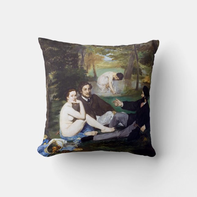 Luncheon on the Grass, Manet Cushion (Front)