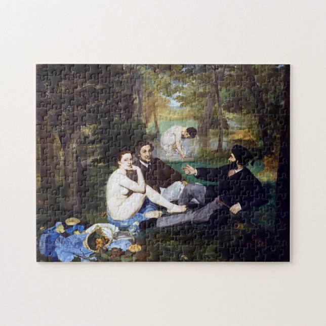 Luncheon on the Grass, Manet Jigsaw Puzzle (Horizontal)