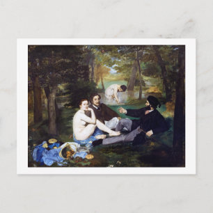 Luncheon on the Grass, Manet Postcard