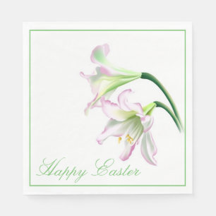 Luncheon Paper Napkins-Easter Lily Napkin