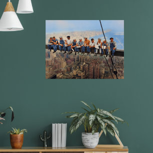 Lunchtime Atop a Skyscraper Remastered 1932 Poster