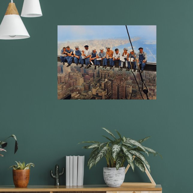 Lunchtime Atop a Skyscraper Remastered 1932 Poster (Living Room 1)