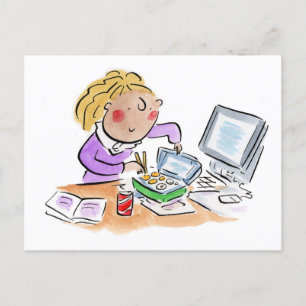 Lunchtime Sushi Postcard