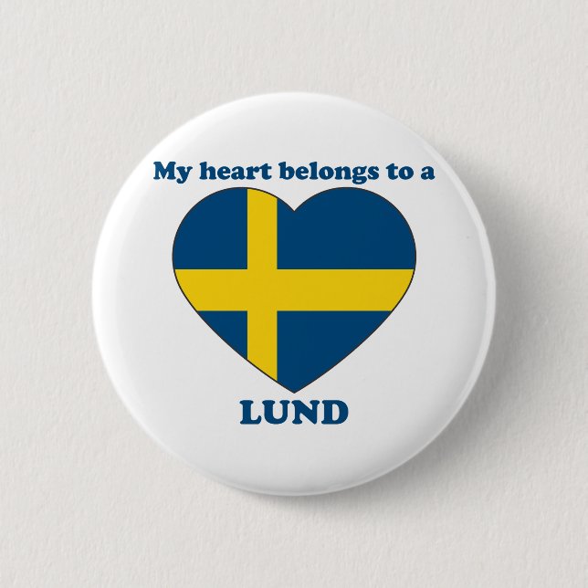 Lund 6 Cm Round Badge (Front)