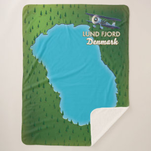 Lund Fjord Denmark map Sherpa Blanket