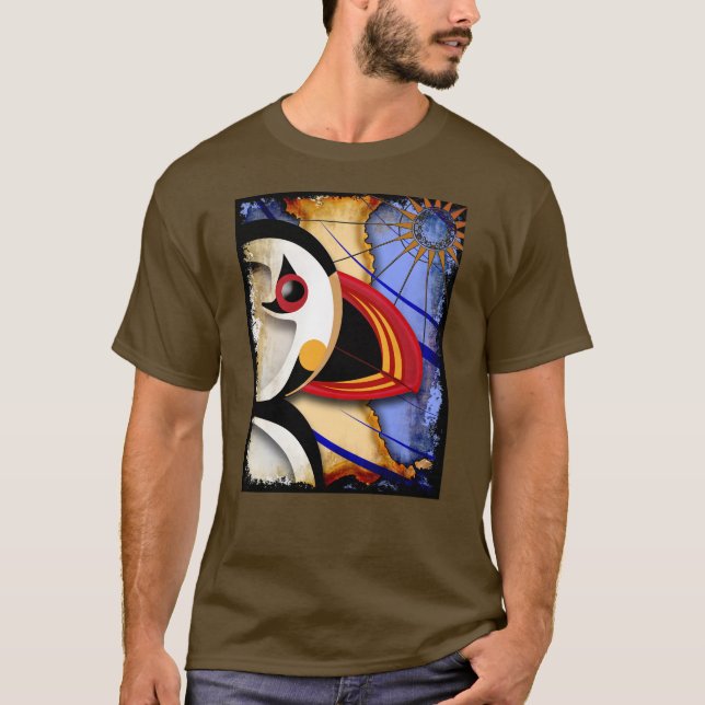 Lundy Puffin No Text T-Shirt (Front)