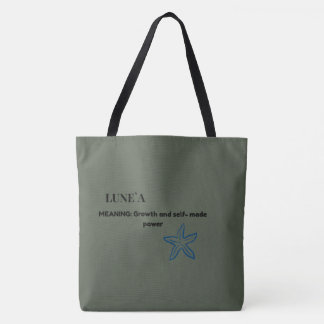 Lune'a Growth and Power Aesthetic Tote Bag | 